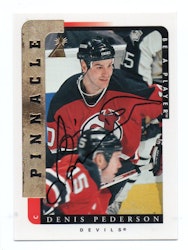 1996-97 Be A Player Autographs #217 Denis Pederson (20-X306-DEVILS)