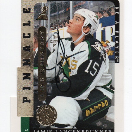 1996-97 Be A Player Link to History Autographs #6A Jamie Langenbrunner (40-X306-NHLSTARS)
