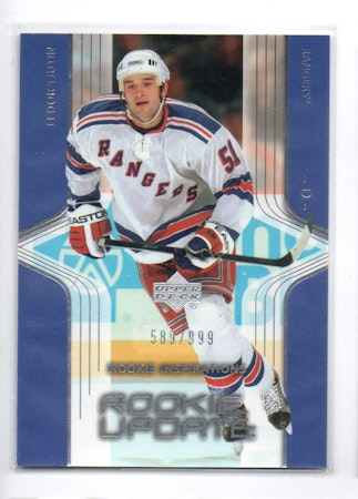 2003-04 Upper Deck Rookie Update #93 Fedor Tyutin RC (15-X298-RANGERS)