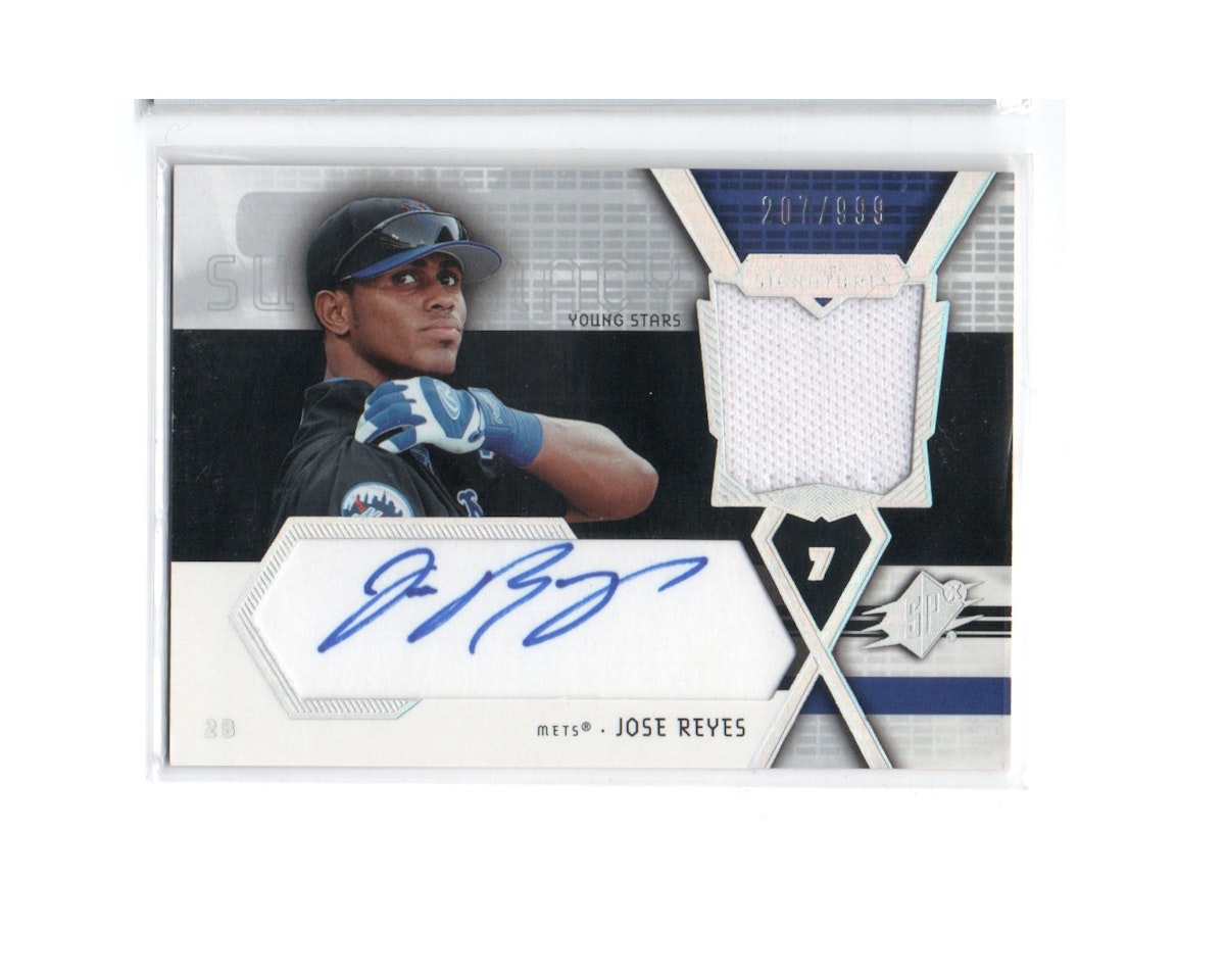 2004 SPx Swatch Supremacy Signatures Young Stars #JR Jose Reyes (80-X259-MLBMETS)