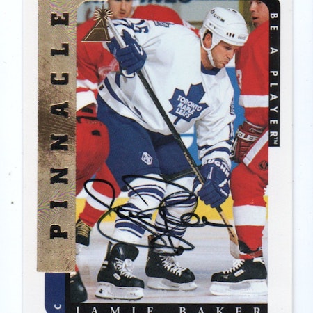 1996-97 Be A Player Autographs #17 Jamie Baker (25-X306-MAPLE LEAFS)