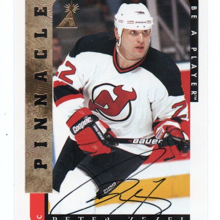 1996-97 Be A Player Autographs #94 Peter Zezel (25-X306-DEVILS)