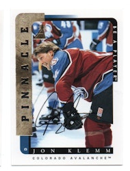 1996-97 Be A Player Autographs #144 Jon Klemm (30-X306-AVALANCHE)