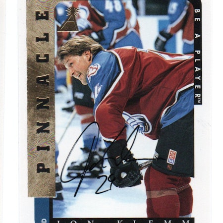 1996-97 Be A Player Autographs #144 Jon Klemm (30-X306-AVALANCHE)