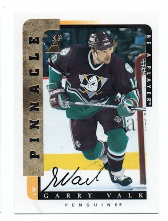 1996-97 Be A Player Autographs #155 Garry Valk (20-X306-DUCKS)