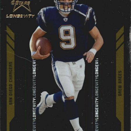2005 Leaf Rookies and Stars Longevity #80 Drew Brees (10-X298-NFLCHARGERS)