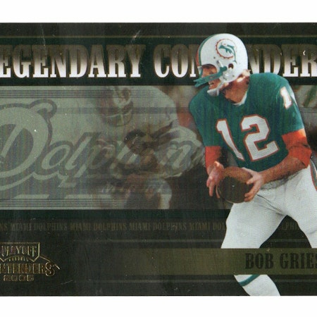 2005 Playoff Contenders Legendary Contenders Green #2 Bob Griese (25-X300-NFLDOLPHINS)