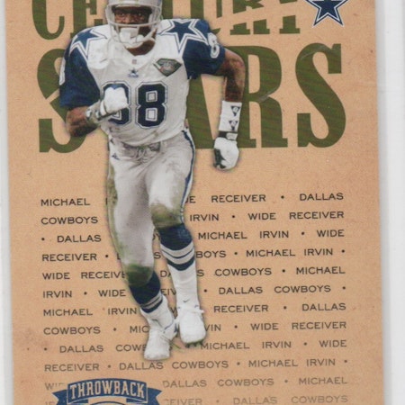 2005 Throwback Threads Century Stars Blue #14 Michael Irvin (30-X296-NFLCOWBOYS)