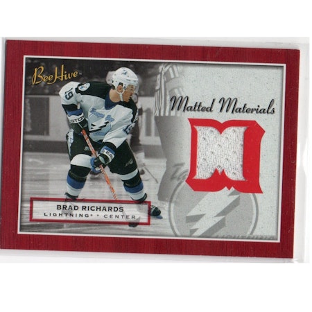 2005-06 Beehive Matted Materials #MMBR Brad Richards (30-X224-GAMEUSED-LIGHTNING)