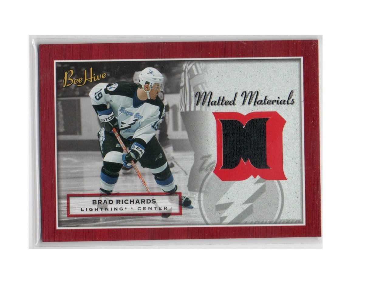 2005-06 Beehive Matted Materials #MMBR Brad Richards (30-X226-GAMEUSED-LIGHTNING)