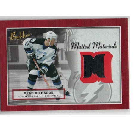 2005-06 Beehive Matted Materials #MMBR Brad Richards (30-X226-GAMEUSED-LIGHTNING)