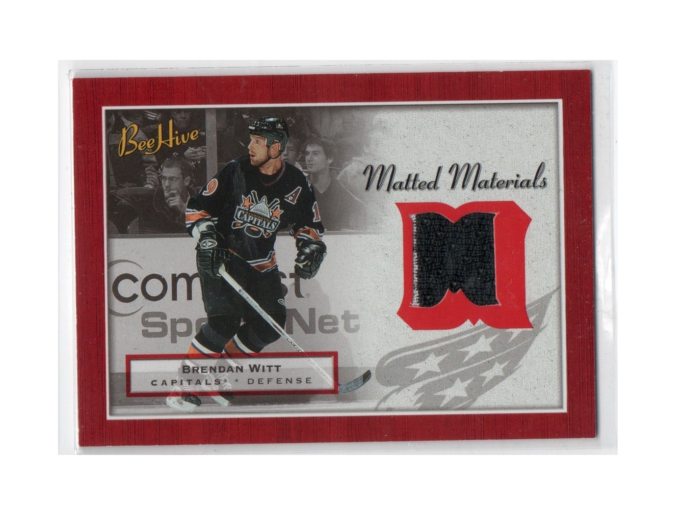 2005-06 Beehive Matted Materials #MMBW Brendan Witt (25-X231-GAMEUSED-CAPITALS)
