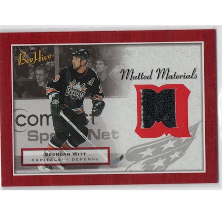 2005-06 Beehive Matted Materials #MMBW Brendan Witt (25-X231-GAMEUSED-CAPITALS)