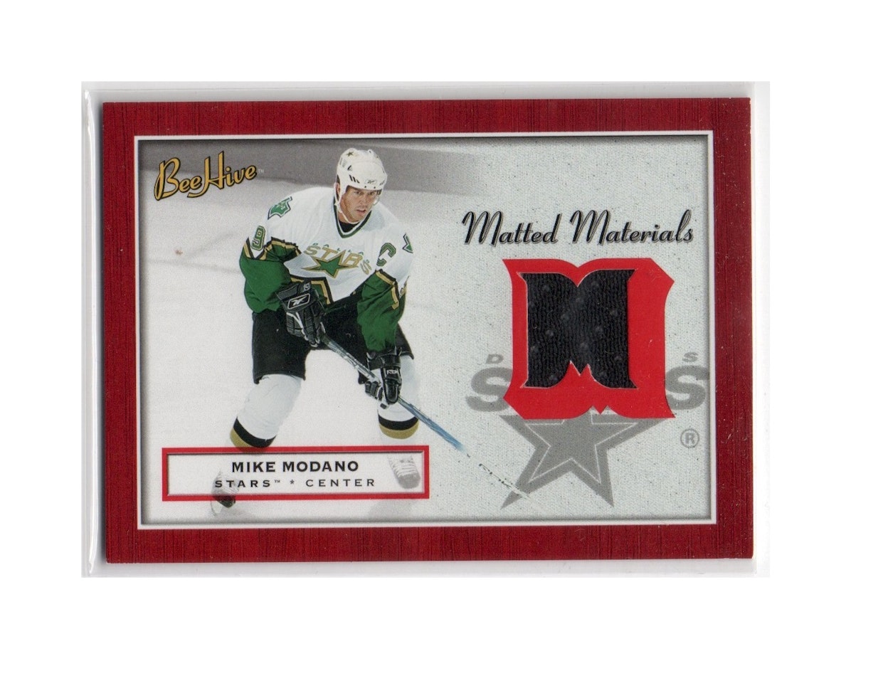 2005-06 Beehive Matted Materials #MMMM Mike Modano (50-X225-GAMEUSED-NHLSTARS)