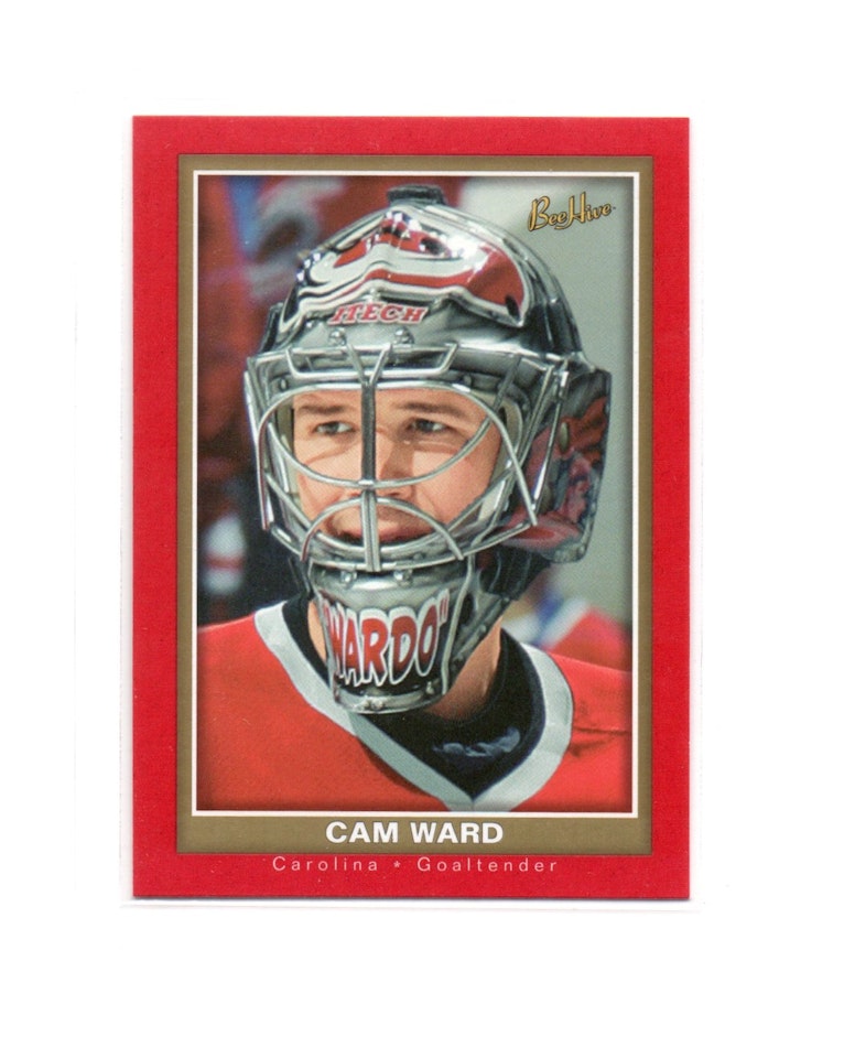 2005-06 Beehive Red #117 Cam Ward (25-X271-HURRICANES)