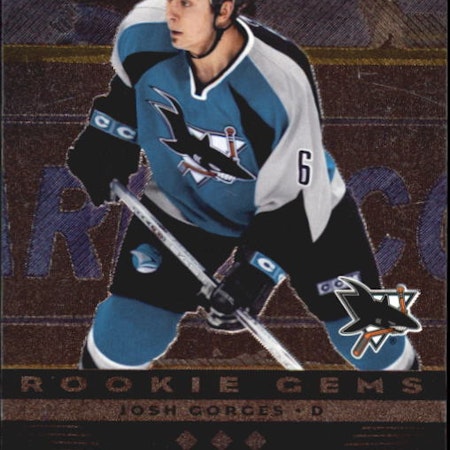 2005-06 Black Diamond #277 Josh Gorges RC (25-X292-SHARKS)
