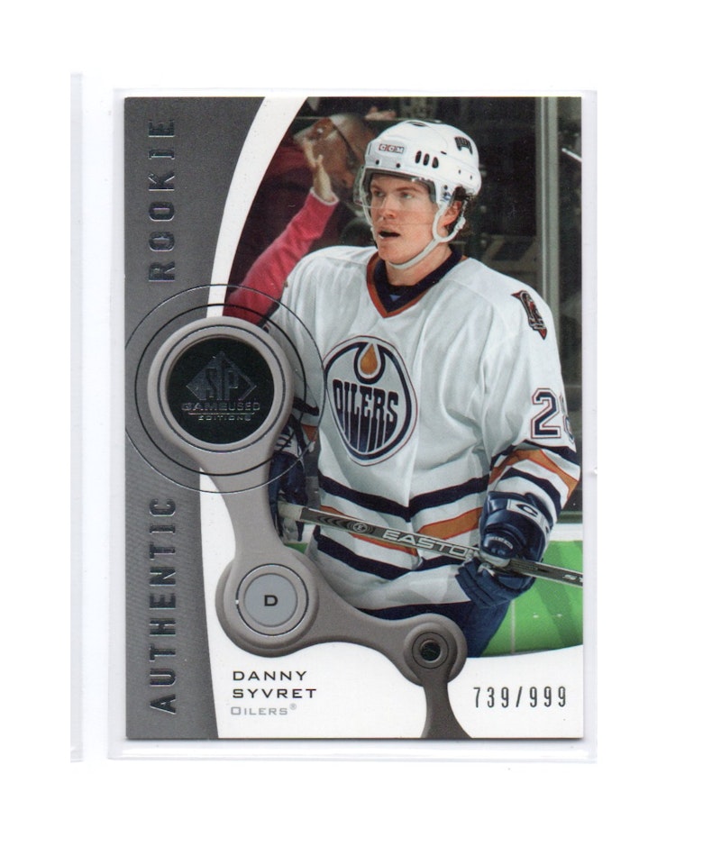 2005-06 SP Game Used #209 Danny Syvret RC (20-X278-OILERS)