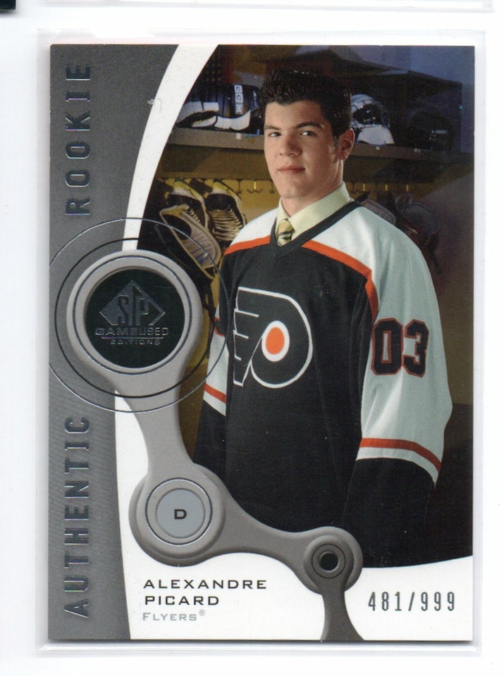 2005-06 SP Game Used #228 Alexandre Picard RC (20-X298-FLYERS)