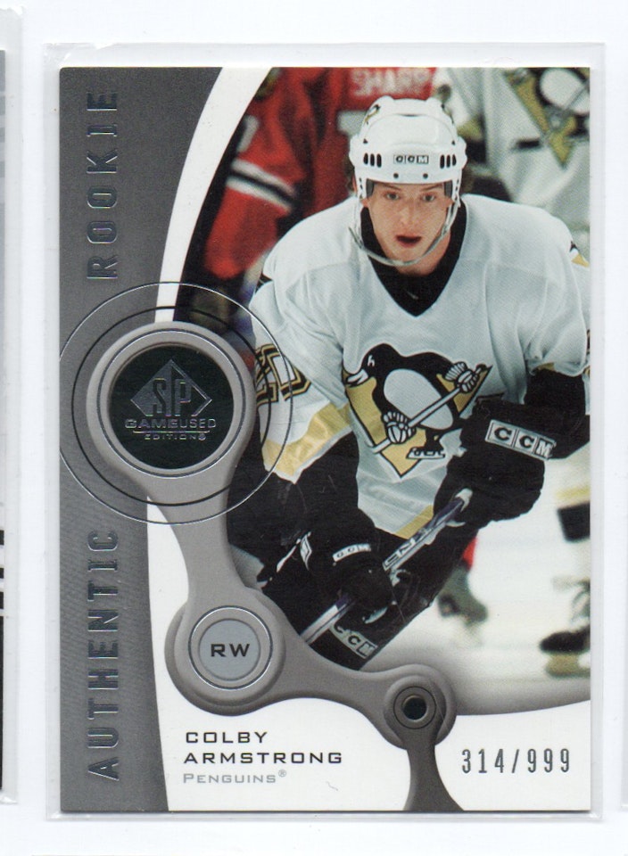 2005-06 SP Game Used #230 Colby Armstrong RC (30-X299-PENGUINS)
