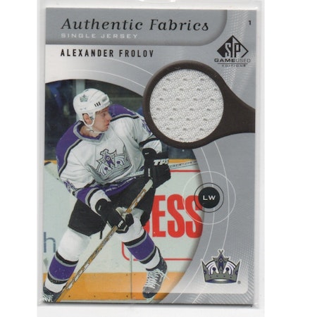 2005-06 SP Game Used Authentic Fabrics #AFAF Alexander Frolov (25-X235-GAMEUSED-NHLKINGS)