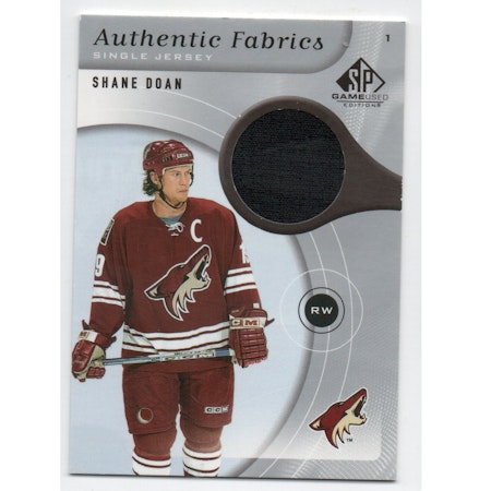 2005-06 SP Game Used Authentic Fabrics #AFSD Shane Doan (30-X203-COYOTES)