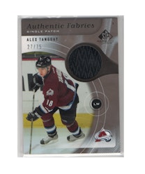 2005-06 SP Game Used Authentic Fabrics Patches #APAT Alex Tanguay (60-X228-GAMEUSED-SERIAL-AVALANCHE)