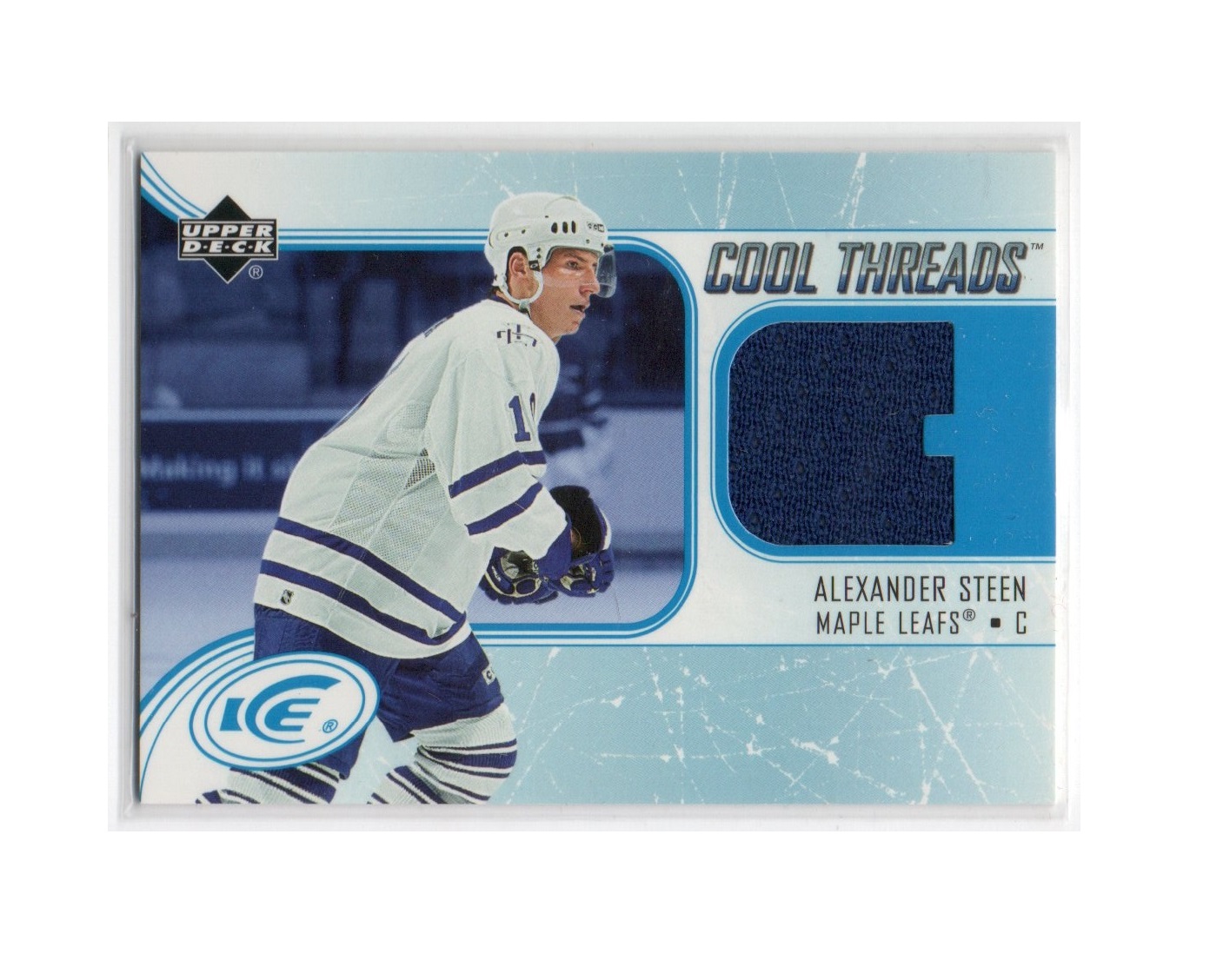 2005-06 Upper Deck Ice Cool Threads #CTAS Alexander Steen (40-X152-GAMEUSED-MAPLE LEAFS)