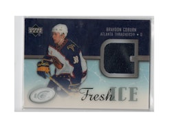 2005-06 Upper Deck Ice Fresh Ice Glass #FIBC Braydon Coburn (40-X233-GAMEUSED-THRASHERS)
