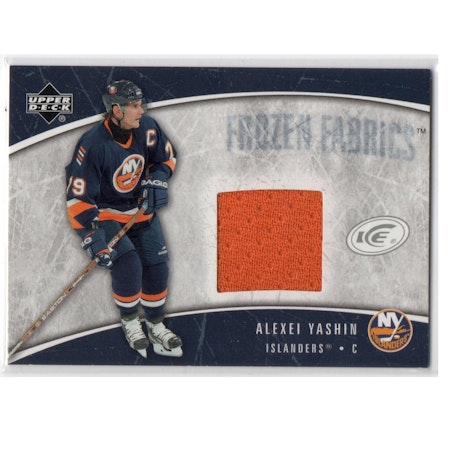 2005-06 Upper Deck Ice Frozen Fabrics #FFAY Alexei Yashin (30-X236-GAMEUSED-ISLANDERS)