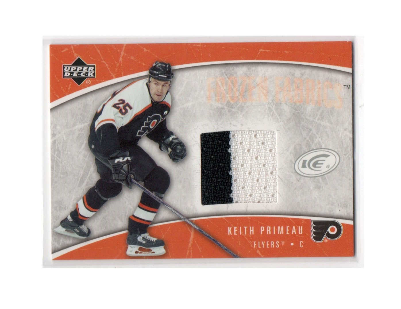 2005-06 Upper Deck Ice Frozen Fabrics #FFKP Keith Primeau (30-X236-GAMEUSED-FLYERS)