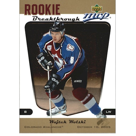 2005-06 Upper Deck MVP Rookie Breakthrough #RB5 Wojtek Wolski (10-X84-AVALANCHE)