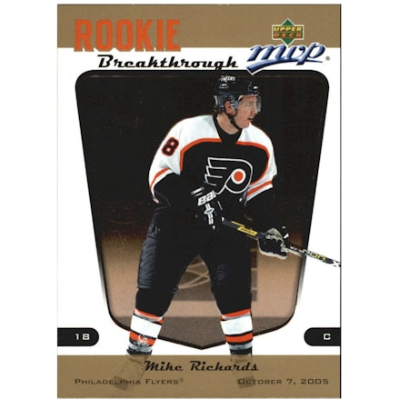 2005-06 Upper Deck MVP Rookie Breakthrough #RB13 Mike Richards (20-X271-FLYERS)