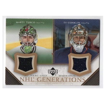 2005-06 Upper Deck NHL Generations #DTC Marty Turco Ty Conklin (50-X208-OILERS+NHLSTARS)