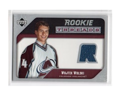 2005-06 Upper Deck Rookie Threads #RTWW Wojtek Wolski (20-X158-RC-GAMEUSED-AVALANCHE)