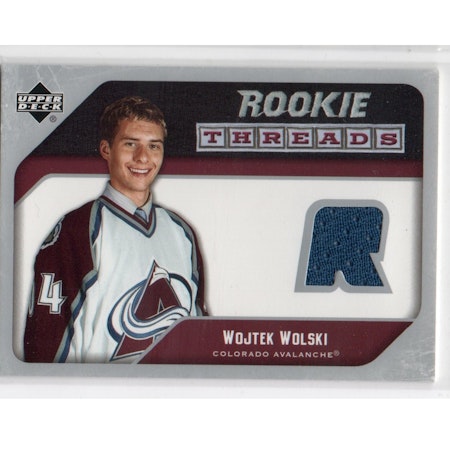 2005-06 Upper Deck Rookie Threads #RTWW Wojtek Wolski (20-X158-RC-GAMEUSED-AVALANCHE)
