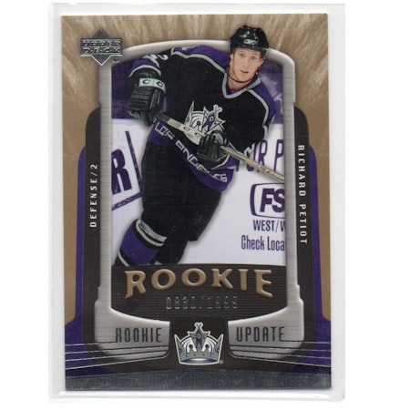 2005-06 Upper Deck Rookie Update #145 Richard Petiot RC (25-X276-NHLKINGS)