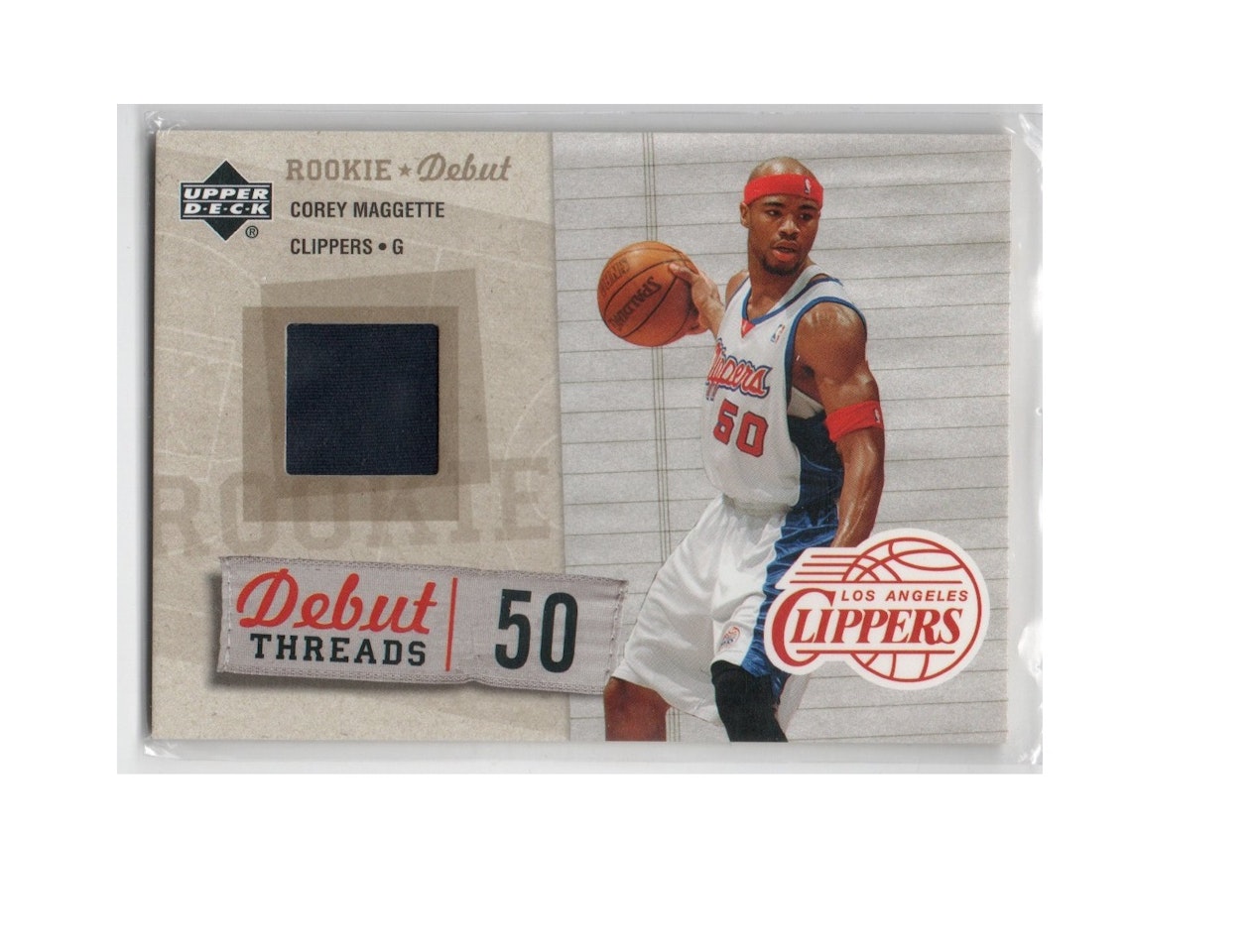 2005-06 Upper Deck Rookie Debut Threads #CM Corey Maggette (30-X253-NBACLIPPERS)