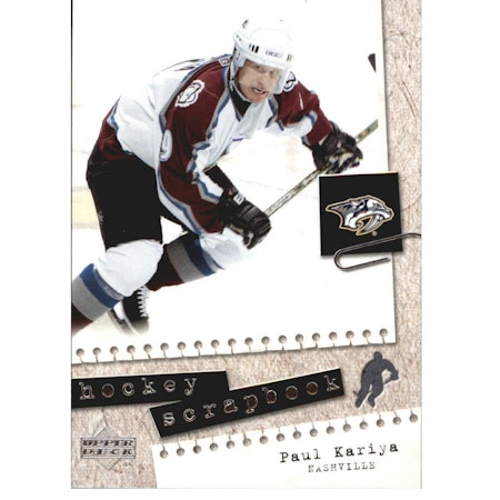 2005-06 Upper Deck Scrapbooks #HS8 Paul Kariya (10-X189-AVALANCHE)