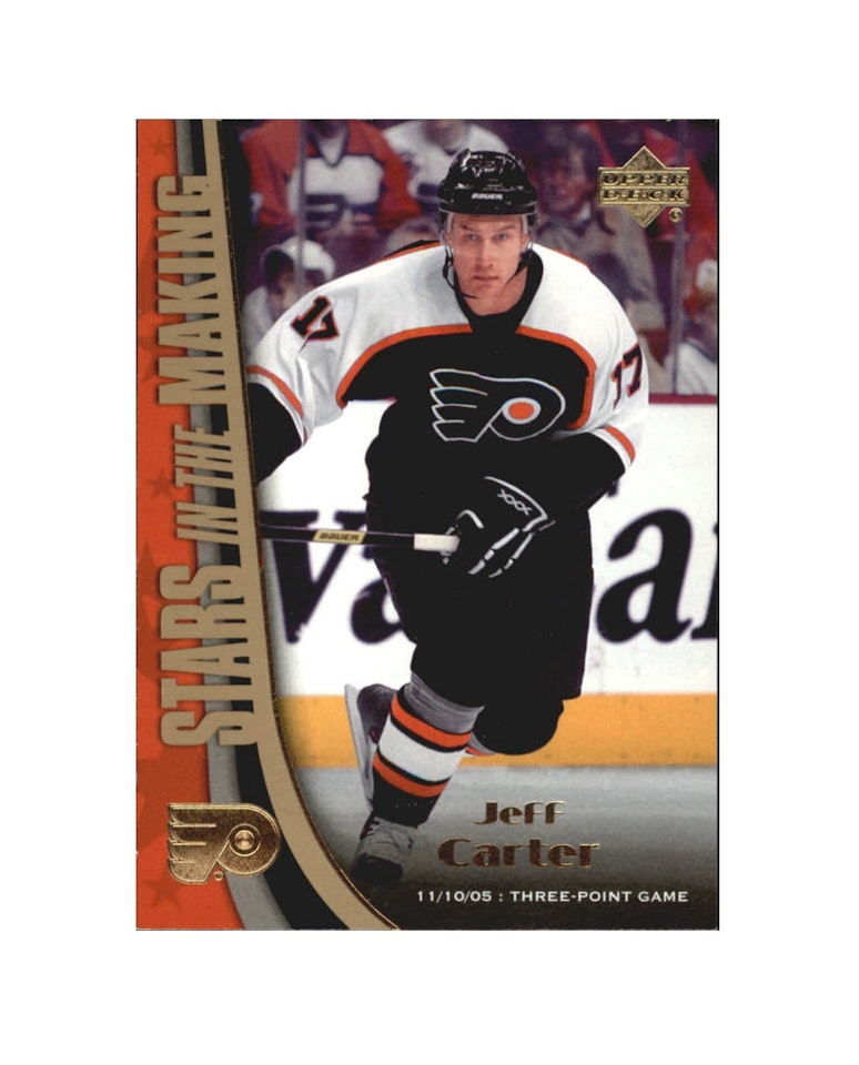 2005-06 Upper Deck Stars in the Making #SM3 Jeff Carter (10-X191-FLYERS) (2)
