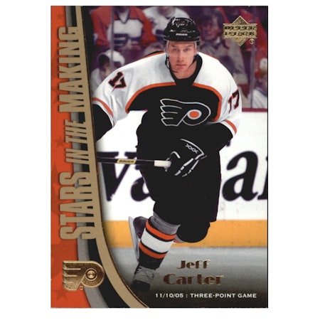 2005-06 Upper Deck Stars in the Making #SM3 Jeff Carter (10-X191-FLYERS) (2)