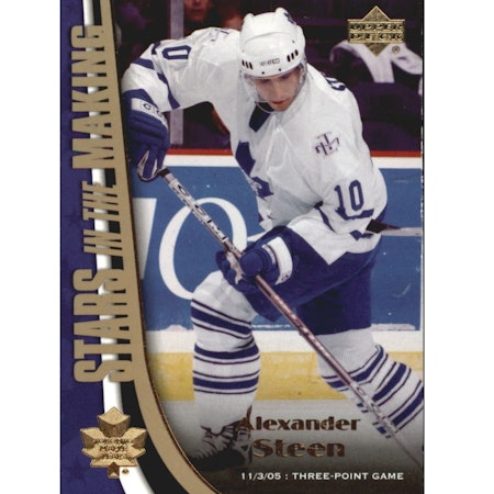 2005-06 Upper Deck Stars in the Making #SM10 Alexander Steen (15-X91-MAPLE LEAFS)