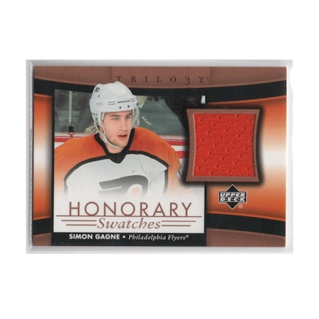 2005-06 Upper Deck Trilogy Honorary Swatches #HSSG Simon Gagne (40-X102-FLYERS)