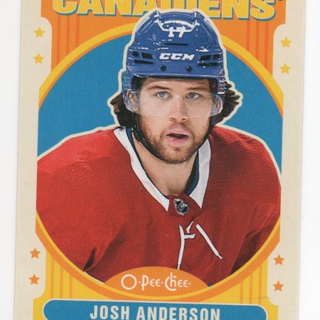 2021-22 O-Pee-Chee Retro #306 Josh Anderson (10-X307-CANADIENS)