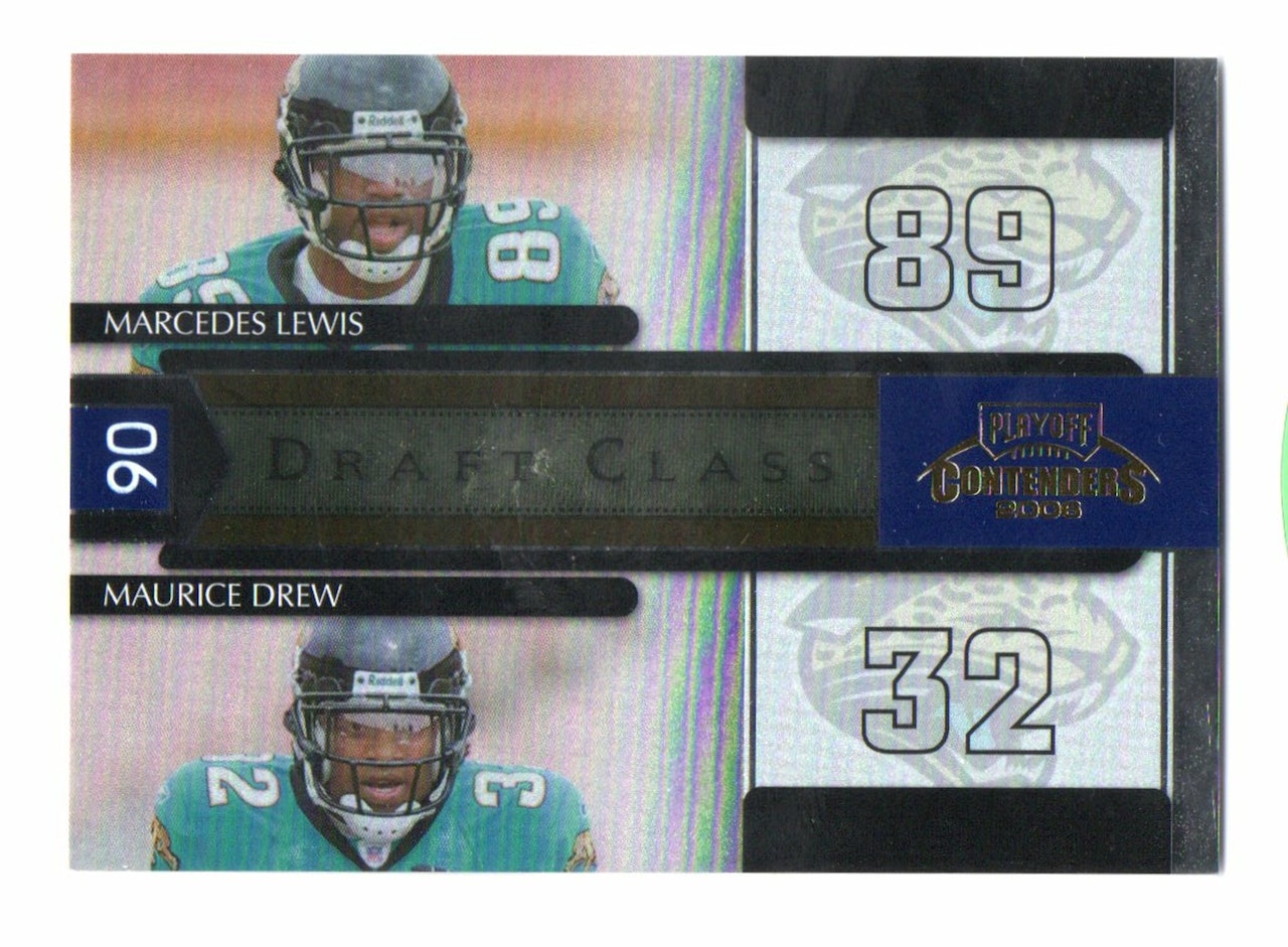2006 Playoff Contenders Draft Class #28 Marcedes Lewis Maurice Drew (20-X300-NFLJAGUARS)