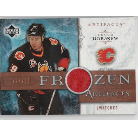 2006-07 Artifacts Frozen Artifacts #FACK Chuck Kobasew (20-X234-GAMEUSED-SERIAL-FLAMES)