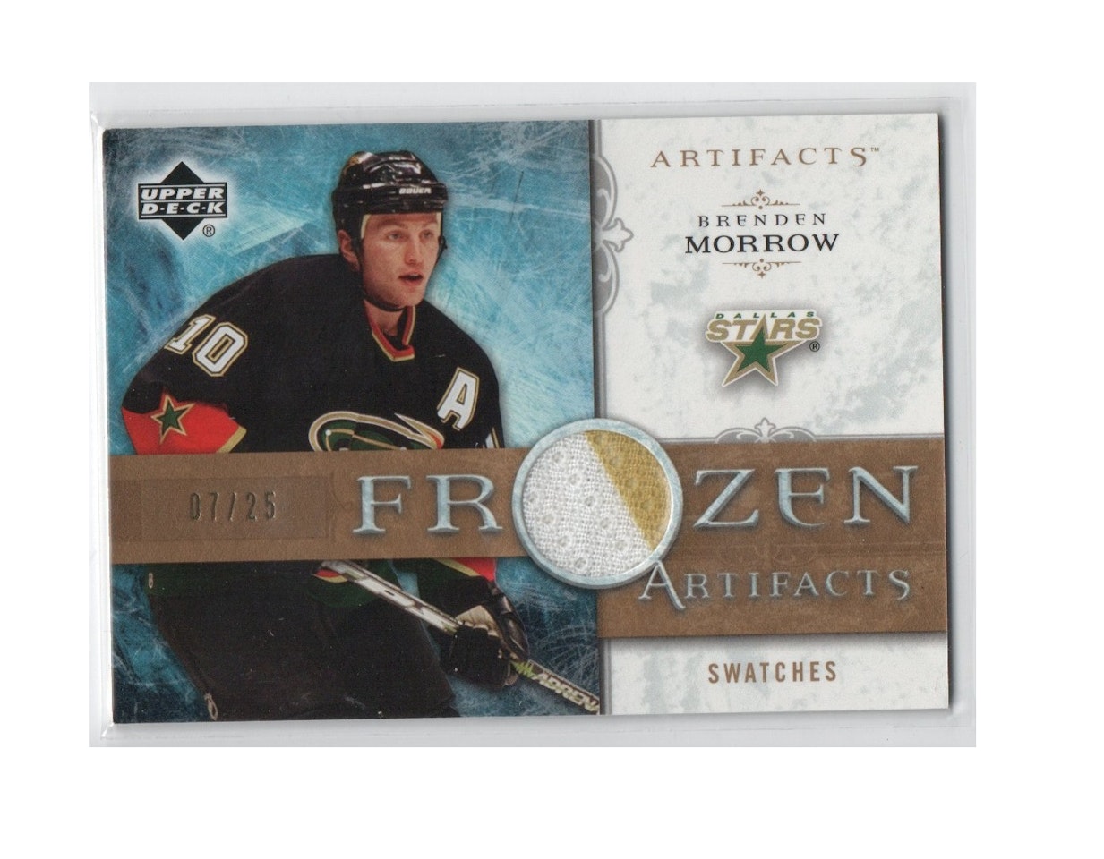 2006-07 Artifacts Frozen Artifacts Gold #FABM Brenden Morrow (30-X233-GAMEUSED-SERIAL-NHLSTARS)