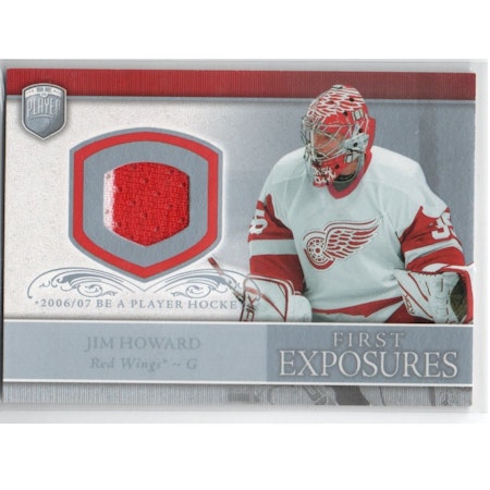 2006-07 Be A Player Portraits First Exposures #FEJH Jim Howard (60-X282-RED WINGS)