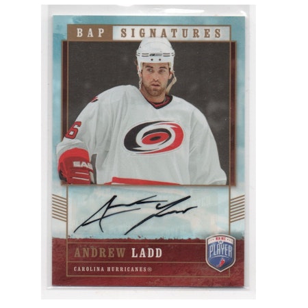 2006-07 Be A Player Signatures #AL Andrew Ladd (50-X157-HURRICANES)