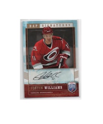 2006-07 Be A Player Signatures #JW Justin Williams (50-X102-HURRICANES)