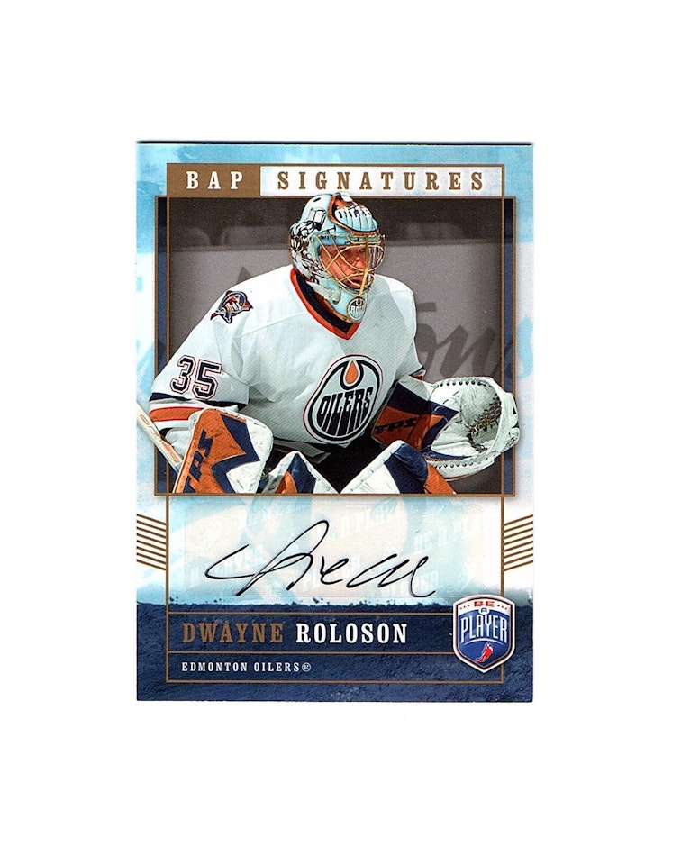 2006-07 Be A Player Signatures #RO Dwayne Roloson (50-X14-OILERS)
